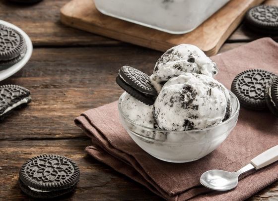 DIY сметанов сладолед с бисквитки