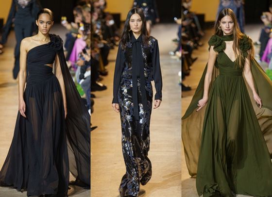 Тъмните нюанси доминират в новата колекция на Elie Saab