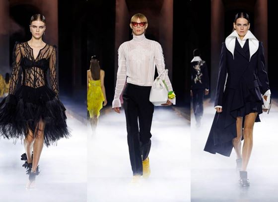 Романтика в черно и бяло от Alexander McQueen