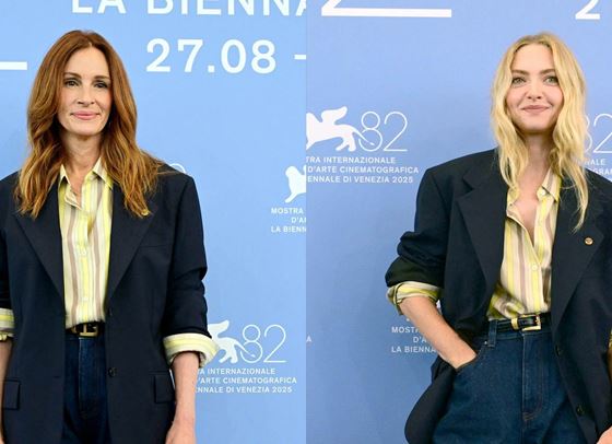 Аманда Сейфрид засия в тоалет на Джулия Робъртс във Венеция